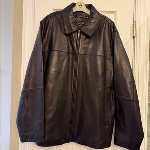 Claiborne Black Leather Outerwear